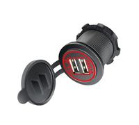 Uqezagpa 12V-24V USB Power Outlet with Caps Car Charging Socket Double Outlet Port for Boats Marine Truck Motorcycle Socket