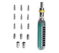 Uqezagpa 14 in 1 Screwdriver Set with Magnetic Ratcheting Adjustable Multipurpose Convenient Tool for Furniture