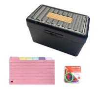 Uqezagpa 150/200 Sheets Tabbed Indexes Paper, Colorful 3x5Inch Cards Divider Card Ruled Notecards with Tab for Taking to Do