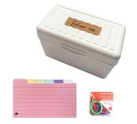 Uqezagpa 150/200 Sheets Tabbed Indexes Paper, Colorful 3x5Inch Cards Divider Card Ruled Notecards with Tab for Taking to Do