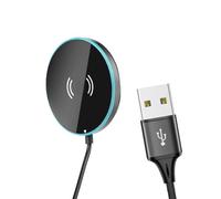 Uqezagpa 15W Magnetic Wireless Car Charging Stand Metal Charging Mount for Fast Charging Secures Mount Heat