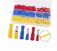 Uqezagpa 160/180Pcs Automotive Male Female Wire Connectors Set Sturdy Brass Terminals for Car Circuit Repair