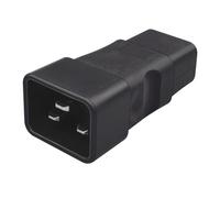 Uqezagpa 16A IEC320C20 To C19 Power Adapter Converter, Heavy Duty PVC Electrical Power Plug Connector for Data