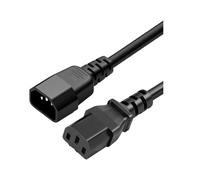 Uqezagpa 18AWG C13-C14 Power Cord Flame Retardant PVC, Heavy-Duty Copper Conductors for Servers/Industrial Devices Power Extension Cord