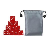 Uqezagpa 19mm Six Sided Dices Acrylic Game Dices Classroom Colorful Teaching Dices Educational Counting Toy Math Learning