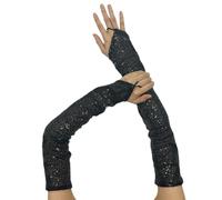 Uqezagpa 1pair Adventure Ready Gloves Internet Celebrity Exaggerated for Biking, Running, Soft and Protective Accessory Unisex Reflective