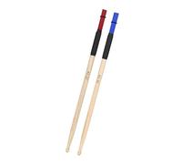 Uqezagpa 1Pair Wood Handle Double Head Drum Brush Metal Drum Brush Enduring Wire Percussions Drum Stick Special Roller
