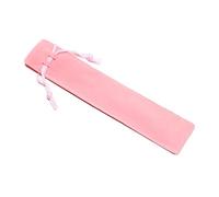 Uqezagpa 1Piece Drawstring Pen Pouches Velvets Solid Color Single Ballpoint Pen Bag Case Sleeve Holders Student Gifts Pencil Bags Stationery