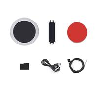 Uqezagpa 2.8 Inch USB Monitor PC Water Cooler Secondary Screen IPS 480x480 Music Spectrum Analysis LCD Secondary Screen USB Screen