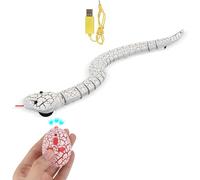 Uqezagpa 2 Robotic Rattlesnake Toy Featuring Multi-Terrain Mobility & ABS for Family Fun Remote Control Rattlesnake Toy