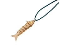 Uqezagpa 2025 Fashion Forward Fish Charm Collarbone Chain Necklace Adjustable Women Accessory Jewelry Neckchain Adjustable Rope Collar Necklace