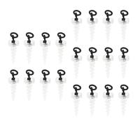 Uqezagpa 20Pcs Carp Baits Boilies Screw Floating Baits Boilie Screws With Rings Swivels Hair Rigs Hook Link Stop Beads Enduring Carp Fishing Terminals Rig Tackle