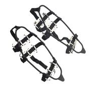 Uqezagpa 24 Teeth Crampons Ice Cleats Studs Antislip Snow Ice Grip Overshoe Footwear Traction Walk Traction For Climbing Skiing Snow Spikes