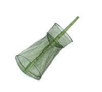 Uqezagpa 25cm-45cm Foldable Fishing Net Holder Baits Storage Cage Basket Portable Bucket for Keep Live Fish Fast Release for Shrimp