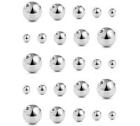 Uqezagpa 25Pieces Alloy Balls Replacement Piercing Part Supplies For Body Jewelry Parts In Multiple Sizes Professional Piercing Tool