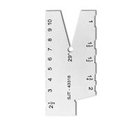 Uqezagpa 29/30 Degree Thread Gauge Stainless Screw Angles Template Thread Cutting Angles Gauge Grinding Inspection