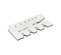 Uqezagpa 29/30 Degree Thread Gauge Stainless Screw Angles Template Thread Cutting Angles Gauge Grinding Inspection