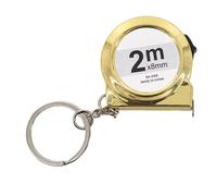 Uqezagpa 2M Miniature Tape Measure ABS Carbon Steel Keychain Portable Measuring Tool for Home Office Car DIYer Projects Daily