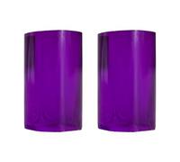Uqezagpa 2pack Colorful Acrylic Cue Ferrules Billiard Pool Cue Stick Ferrules Gasket For Professional Jump Break Shot Club Maintenance Billiard Part