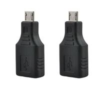 Uqezagpa 2Pack USB2.0 Small USB Male to USB A Female Adapter Connectors Converters Coupler for Androids Devices