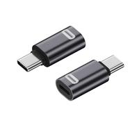 Uqezagpa 2pcs 8Pin Female To Type C Male Adapter 35W Fast Charging and 480Mbps Data Transfer for Phone16/15