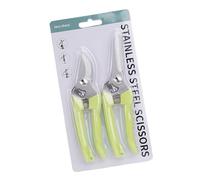 Uqezagpa 2Pcs Pruning Shears Stainless Steel Garden Shears Handheld Gardening Scissors Garden Trimmer for Plant Flowers