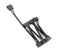Uqezagpa 3/4/5/6 Port 4Pin To 15Pin Power Cable Cord 18AWG Wire for Hard Drives PC Server Easy Installation