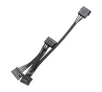 Uqezagpa 3/4/5/6 Port 4Pin To 15Pin Power Cable Cord 18AWG Wire for Hard Drives PC Server Easy Installation