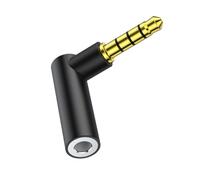 Uqezagpa 3.5mm Converter Male Female Connectors Adapter 4-Section Stereo Coupler Extender for Cable