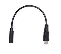 Uqezagpa 3.5mm Locking Screw Female To Female Stereo Sound Adapters Cable Secure Connection PVC Housing 20cm
