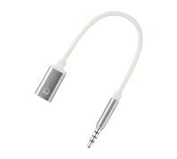Uqezagpa 3.5mm Male to Type C Female Headphone Auxs Cable Converters Type C to Flat Headphone Round Head Adapter