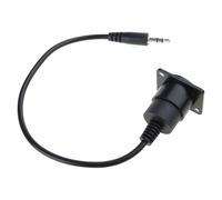 Uqezagpa 3.5mm Panel Mounting Sound Adapter 3.5mm Male/Female to Female Short Cable Mounting Connection 1/8
