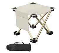 Uqezagpa 3. Wide Folding Camping Stool Feet 150kg Load Bearing Portable Design with Storage Compartments for Hiking Picnics Load Bearing Portable Design with Storage Compartments for Hiking Picnics