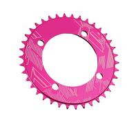 Uqezagpa 32T / 34T / 36T / 38T Road Bike Circles Crankset Single Plate Replacement Round Cycling Tooth Chainwheel Parts Enduring Mountain Positive and Negatives Teeth Chainwheel