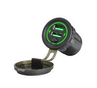 Uqezagpa 36W USB Car Charging with Switches and LED Light for 12V 24V Vehicles Including Car, Trucks, SUVs, Motorcycles,and