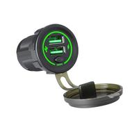 Uqezagpa 36W USB Car Charging with Switches and LED Light for 12V 24V Vehicles Including Car, Trucks, SUVs, Motorcycles,and