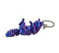 Uqezagpa 3D Printer Keychain - 3D Printed Articulated Cat Keychain - Animal Keyring with Flexible Joints - Fashion Gradients Color