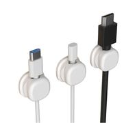 Uqezagpa 3Pcs Cord Clips with Strong Adhesive Cable Holders for Desk Car Wall Home Office Cable Management Video Cord
