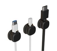 Uqezagpa 3Pcs Cord Clips with Strong Adhesive Cable Holders for Desk Car Wall Home Office Cable Management Video Cord