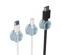 Uqezagpa 3Pcs Cord Clips with Strong Adhesive Cable Holders for Desk Car Wall Home Office Cable Management Video Cord