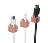 Uqezagpa 3Pcs Cord Clips with Strong Adhesive Cable Holders for Desk Car Wall Home Office Cable Management Video Cord