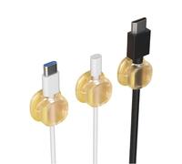Uqezagpa 3Pcs Cord Clips with Strong Adhesive Cable Holders for Desk Car Wall Home Office Cable Management Video Cord