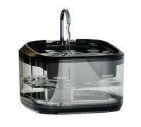 Uqezagpa 4.5L Capacity Automatic Cats Water Fountain with Filtrations Systems Stainless Steel Pet Drinking Bowl