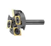Uqezagpa 4 Flute Slab Flattening Router Bit 1/4" Shank Alloys Insert Spoilboard Surfacing Bit for Woodworking Softwood