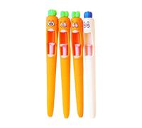 Uqezagpa 4 Pcs Carrot Gel Pen Set 0.5mm Writing Back to School Supplies for Daily Writing Classroom Workplace Use Carrot Gel Inks