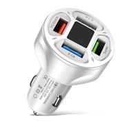 Uqezagpa 4 Port USB C Car Charging Adapter AC12-32V USB Socket 66W Fast Charging for Phone Tablets Car