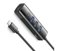 Uqezagpa 4 Port USB3.0 Adapter for Laptop 5Gbps Multiport Adapter Portable Travel USB Adapter for PC Keyboards Laptop