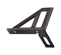 Uqezagpa 45 90 Degree Carpentry Triangular Square Ruler Protractors Tool for Precise Measuring in Furniture Making &