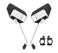 Uqezagpa 4lots Large Viewing Area Bike Mirroring Waterproofed Handlebars Reflectors for Strengthen Road Security Light Weight Reflectors