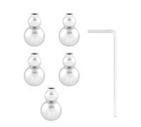 Uqezagpa 4Pcs Bicycles Shifts Cables Gear Wire End Tips Crimps With Wrench Bikes Cable End Caps Aluminum Alloy Cable Crimps Caps For Bike Shifts